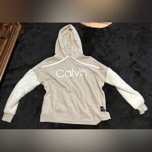 Calvin Klein Performance Hoodie with Fuzzy Sleeves